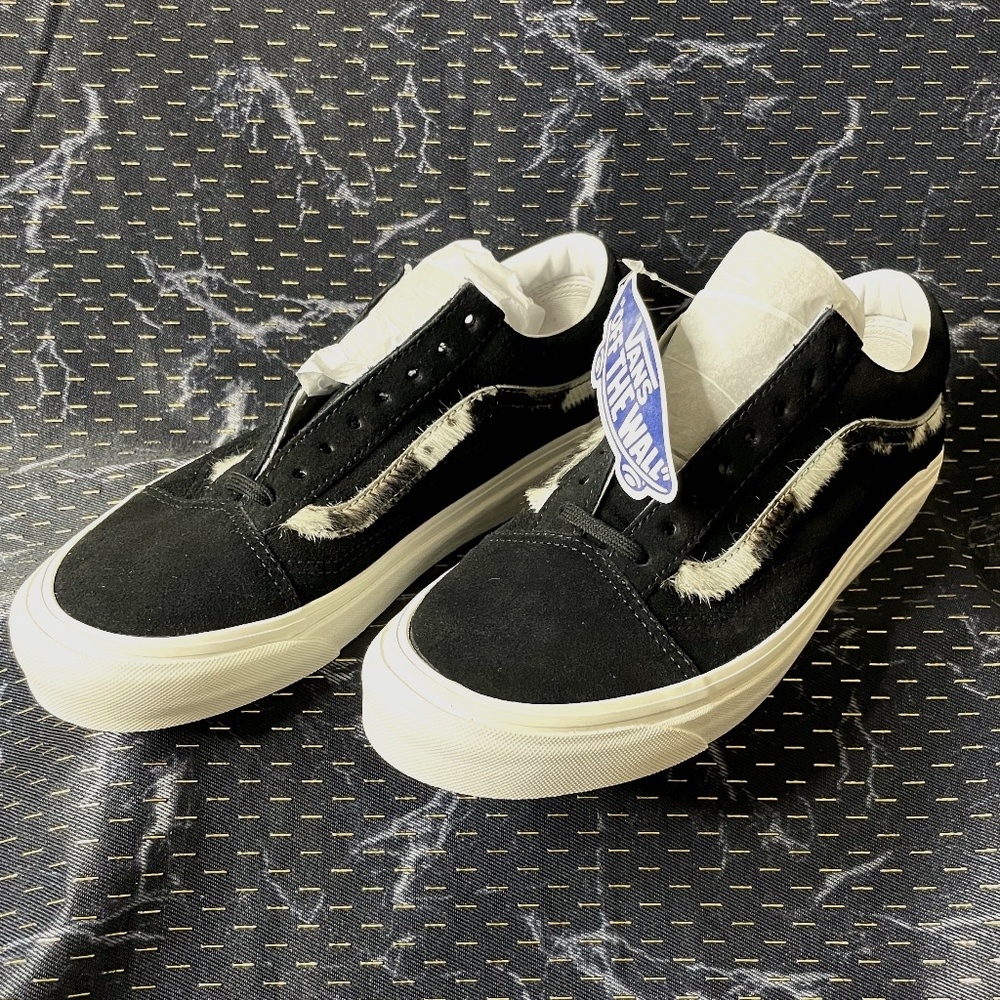 VANS OLD SKOOL 36 DX -BLACK/COW W9.5- M8
